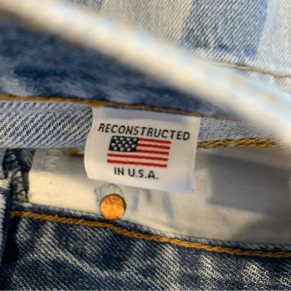 RE/DONE|Levi’s 70’s Straight Jeans with Indigo Stripes Size 25 - Picture 14 of 14